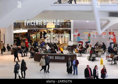 Épicerie Boulud nel centro commerciale World Trade Center Oculus nel centro di Manhattan, New York, New York. Foto Stock