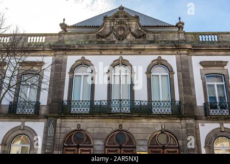 Costruzione della Facoltà di Belle Arti dell'Università di Porto a Porto città sulla Penisola Iberica, la seconda più grande città in Portogallo Foto Stock