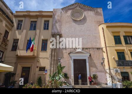 Chiesa di San Francesco di Paola nella città di Trapani sulla costa occidentale della Sicilia in Italia Foto Stock