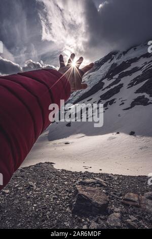 Sefton Bivvy, Monte Aoraki Cook National Park, Nuova Zelanda Foto Stock