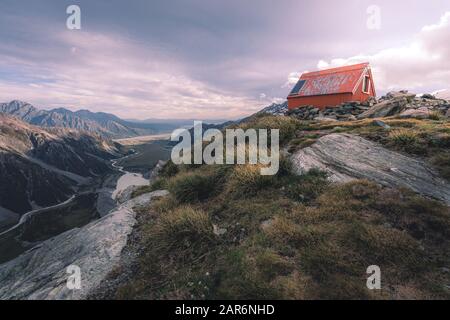 Sefton Bivvy, Monte Aoraki Cook National Park, Nuova Zelanda Foto Stock