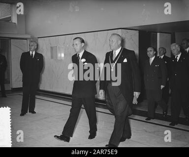 Sua altezza reale Principe Bernhard nominato Patrono World Broadcasting Data: 12 ottobre 1955 Nome personale: Bernhard, Prince Nome istituzione: World Domain Foto Stock