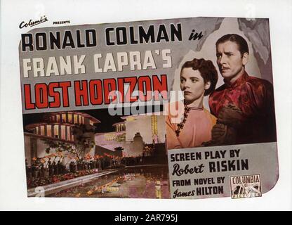 Ronald COLMAN come Robert Conway e JANE WYATT come Sondra IN LOST HORIZON 1937 regista FRANK CAPRA romanzo JAMES HILTON sceneggiatura ROBERT RISKIN Columbia Pictures Foto Stock