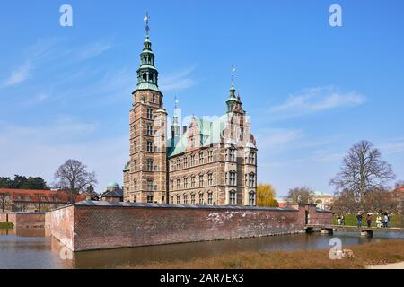Castello Di Rosenborg (Slot Di Rosenborg), Inizio Primavera; Copenaghen, Danimarca Foto Stock