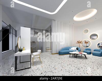 salone di bellezza 3d render spa Foto Stock