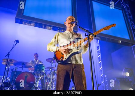 Leeds, Regno Unito. 25th gennaio 2020. Jack Steadman, Jamie MacColl, Suren de Saram e ed Nash della band Bombay Bicycle Club si esibiscono alla O2 Academy Leeds, la cui Edizione È Andata Male nel tour del Regno Unito, Leeds 2020-01-25 . Credito: Gary Mather/Alamy Live News Foto Stock