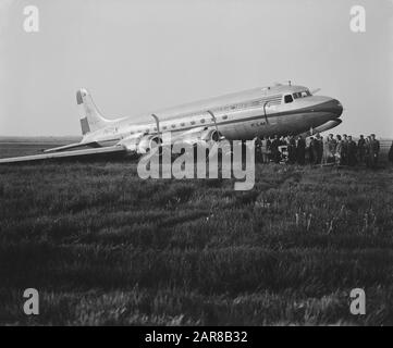 Incidente aereo a Schiphol Data: 14 maggio 1948 Parole Chiave: Incidenti aerei Foto Stock