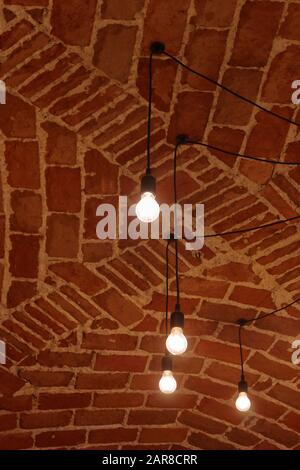 soffitto a botte in terracotta italiana Foto Stock