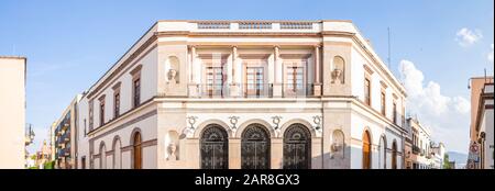 L'antico palazzo del Teatro della Repubblica, nella città messicana di Santiago De Queretaro, Stato Queretaro Foto Stock