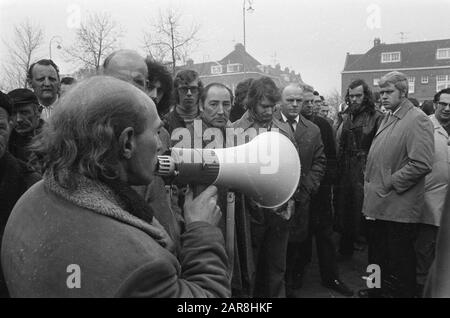 Strike at ADM, Strikers are Adesso Data: 16 marzo 1973 Località: Amsterdam, Noord-Holland Parole Chiave: Strikers, Strikers Nome dell'istituzione: ADM Foto Stock