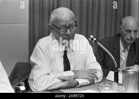 Riunione Del Partito Anziano Interesse Generale; J. Mustard Data: 6 Agosto 1970 Parole Chiave: Riunioni Nome Personale: Partito Anziano Interesse Generale, J. Mustard Foto Stock