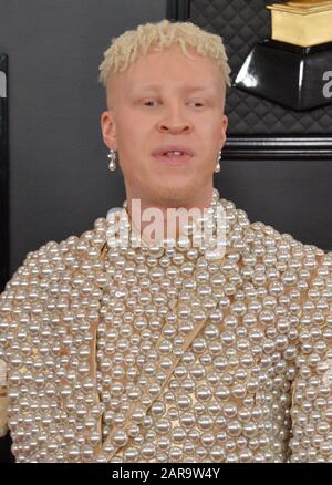 Los Angeles, California, Stati Uniti. 26th gennaio 2020. Shaun Ross arriva per i Grammy Awards annuali della 62nd che si tengono allo Staples Center di Los Angeles domenica 26 gennaio 2020. Foto di Jim Ruymen/UPI Credit: UPI/Alamy Live News Foto Stock