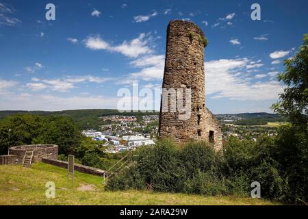 Burg Volmarstein, Meteo Sulla Ruhr, Zona Della Ruhr, Renania Settentrionale-Vestfalia, Germania Foto Stock