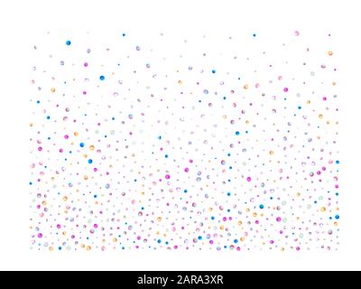 Sfere colorate in mesh chiare. Confetti nuovo sfondo moderno. Meravigliosa texture sfondo confetti. Illustrazione Vettoriale