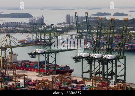 Porto di Keppel, Singapore Foto Stock