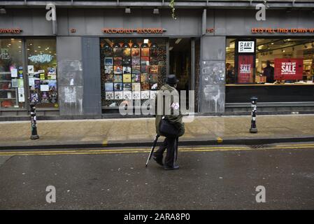 Piccadiily Records, 53 Oldham St, Manchester M1 1JR. Fondata nel 1978, la Piccadilly Records è un negozio indipendente nel cuore di Manchester Foto Stock