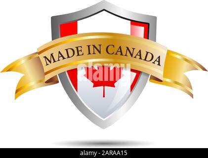 Schermo vettoriale realizzato in Canada Illustrazione Vettoriale