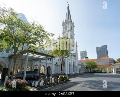 Singapore. Gennaio 2020. CHIJMES è un edificio storico a Singapore, che ha iniziato la vita come un convento cattolico conosciuto come il Convento del Hol Foto Stock