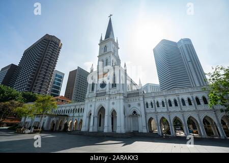 Singapore. Gennaio 2020. CHIJMES è un edificio storico a Singapore, che ha iniziato la vita come un convento cattolico conosciuto come il Convento del Hol Foto Stock