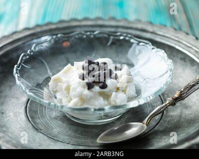 crema di ricotta per cannoli e cassata Foto Stock