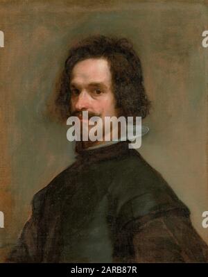 Diego Velazquez ( 1599 - 1660 ) , Ritratto di un uomo , 1632 ( olio su tela 0,68 x 0,55 ) Foto Stock