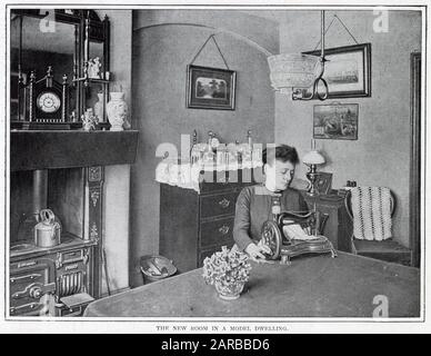 Modello di abitazione della classe operaia 1900 Foto Stock