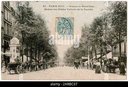 Avenue de St Ouen, Parigi, Francia Foto Stock