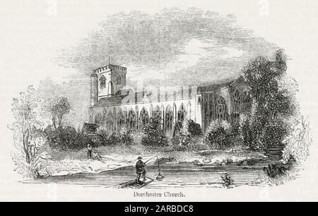 Dorchester Abbey, Dorchester-on-Thames, Oxfordshire Foto Stock