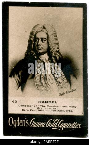 George Frideric Handel (1685-1759), compositore barocco tedesco-britannico. Foto Stock