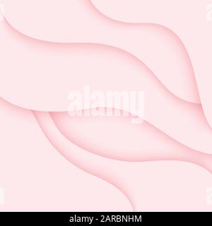 Grazioso sfondo astratto rosa per San Valentino, illustrazione vettoriale Illustrazione Vettoriale