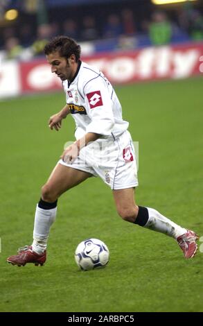 Milano Italia, 19 ottobre 2002, Stadio 'G.MEAZZA SAN SIRO', Campionato di Calcio Seria A 2002/2003, FC Inter - FC Juventus: Alessandro del Piero in azione durante la partita Foto Stock