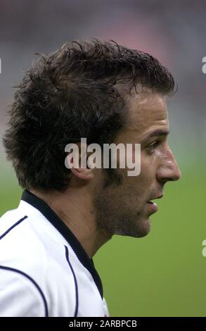 Milano Italia, 19 ottobre 2002, Stadio 'G.MEAZZA SAN SIRO', Campionato di Calcio Seria A 2002/2003, FC Inter - FC Juventus: Alessandro del Piero durante la partita Foto Stock