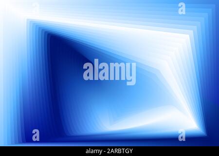 Sfondo blu astratto con gradiente geometrico. Tecnologia calma blu transizioni colori. Sfondo del vettore commerciale. Illustrazione Vettoriale