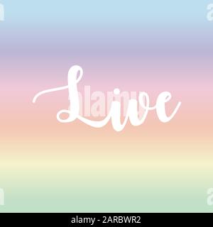 Dal Vivo. Caratteri ispiratori. Illustrazione vettoriale Illustrazione Vettoriale