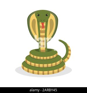 Cobra. Serpente indiano. Illustrazione del vettore Illustrazione Vettoriale