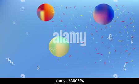 Trama di sfondo, non utilizzata. Tema di illustrazione del colore liquido. NET spazio fantasia. Colore ciano. La buona illustrazione di sfondo dello spazio di disegno. Colore Illustrazione Vettoriale