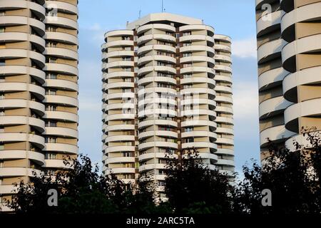 Katowice, slaskie, polska,architettura astratta,vita moderna, foto Kazimierz Jurewicz Foto Stock