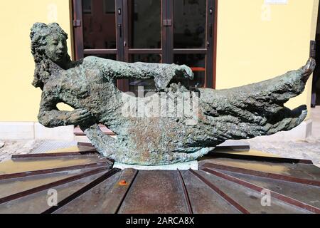 Kaufbeuren Bavaria / Germania - 03 22 2019: Kaufbeuren è una città tedesca, con molte attrazioni storiche qui Kaufbeuren Foto Stock