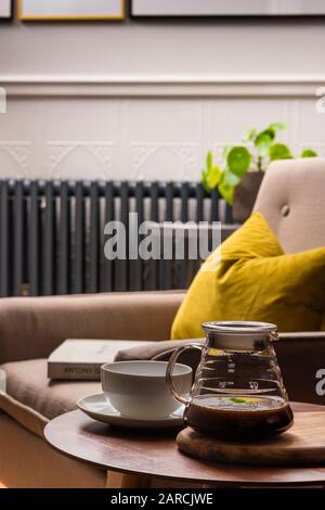 Elegante salotto in una casa vittoriana. Gennaio 2020. Ti Preghiamo Di Accreditare: Phillip Roberts Foto Stock