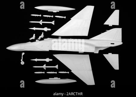 Vintage Frog 1/72 scala McDonnell Phantom F-4K modello di aeromobile Foto Stock