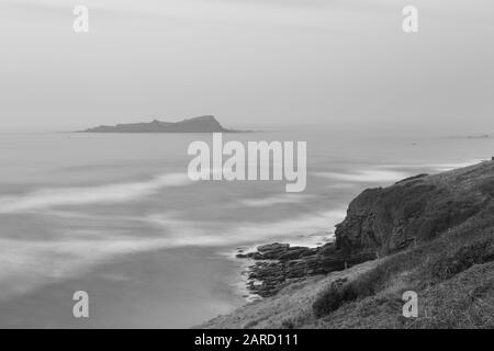 19 Marzo 2015. L'isola di izaro nell'estuario di Mundaka. Riserva Della Biosfera Di Urdaibai (Bizkaia). Foto Stock