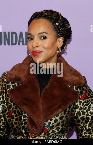 Park City, Utah, Stati Uniti. 27th Gen 2020. Kerry Washington agli arrivi per la Love Premiere DI SYLVIE al Sundance Film Festival 2020, Eccles Theatre Center, Park City, UT 27 gennaio 2020. Credit: Ja/Everett Collection/Alamy Live News Foto Stock