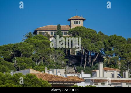 Villa March, Anche Palazzo Sa Torre Cega A Cala Rajada, Capdepera, Mallorca, Isole Baleari, Spagna, Europa Foto Stock