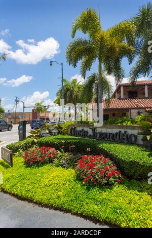 Ristorante sulla 8th Street a Little Havana, Miami, Florida, Stati Uniti d'America, Nord America Foto Stock