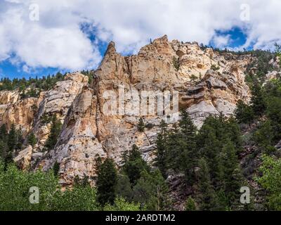 Pecore Creek Canyon Area geologica, Ashley National Forest, Utah. Foto Stock