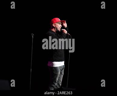 24 gennaio 2020, Norfolk, Virginia, USA: Jo KOY porta le risate alla Chartway Arena della Old Dominion University, Norfolk, Virginia il 24 gennaio 2020. Foto Â© Jeff Moore (Credit Image: © Jeff Moore/ZUMA Wire) Foto Stock