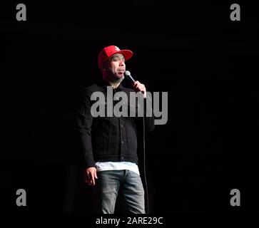 24 gennaio 2020, Norfolk, Virginia, USA: Jo KOY porta le risate alla Chartway Arena della Old Dominion University, Norfolk, Virginia il 24 gennaio 2020. Foto Â© Jeff Moore (Credit Image: © Jeff Moore/ZUMA Wire) Foto Stock