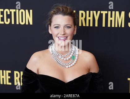 New York, Stati Uniti. 27th Gen 2020. Blake Vively arriva sul tappeto rosso alla sezione 'The Rhythm' New York Screening alla Brooklyn Academy of Music il 27 gennaio 2020 a New York City. Foto di John Angelillo/UPI Credit: UPI/Alamy Live News Foto Stock