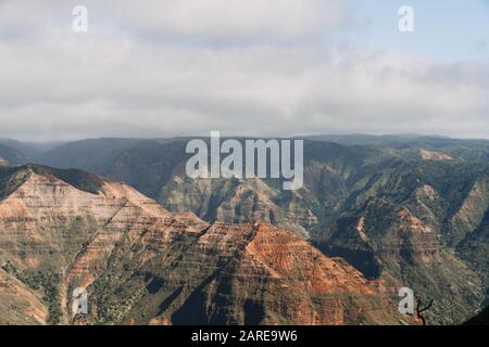 Vista sul parco statale del canyon di waimea negli Stati Uniti Foto Stock