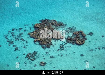 Foto aerea della barriera corallina di Ningaloo Reef, Australia Occidentale Foto Stock